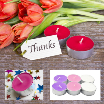 Romantic colorful mini tea light candle