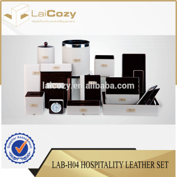Hospitality leather set/hotel room leather set/ leather set for hotel equiment