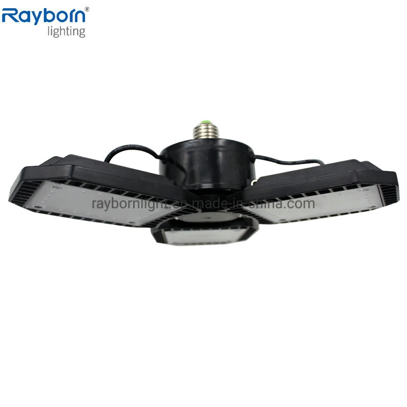 LED Garage Lighting Deformable Lights 80W 100W 5000K LED Ceiling Light Fixture Flexled Garage Lights