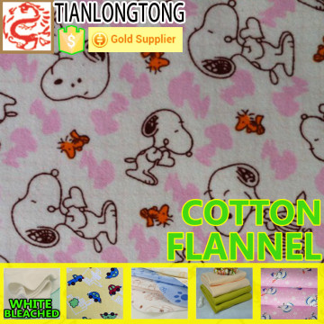 Cotton Flannel Fabric For Baby Diaper or bed covers