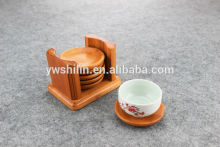 Hot Sales Bamboo Coaster holder Sets