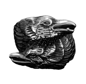 2022 Hot Selling Nordic Viking Stainless Steel 316L Odin Raven Ring for Men - Pagan Jewelry Gift