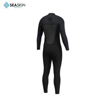 Seaskin Men's 3/2mm Chest Zip Surfing Wetsuits