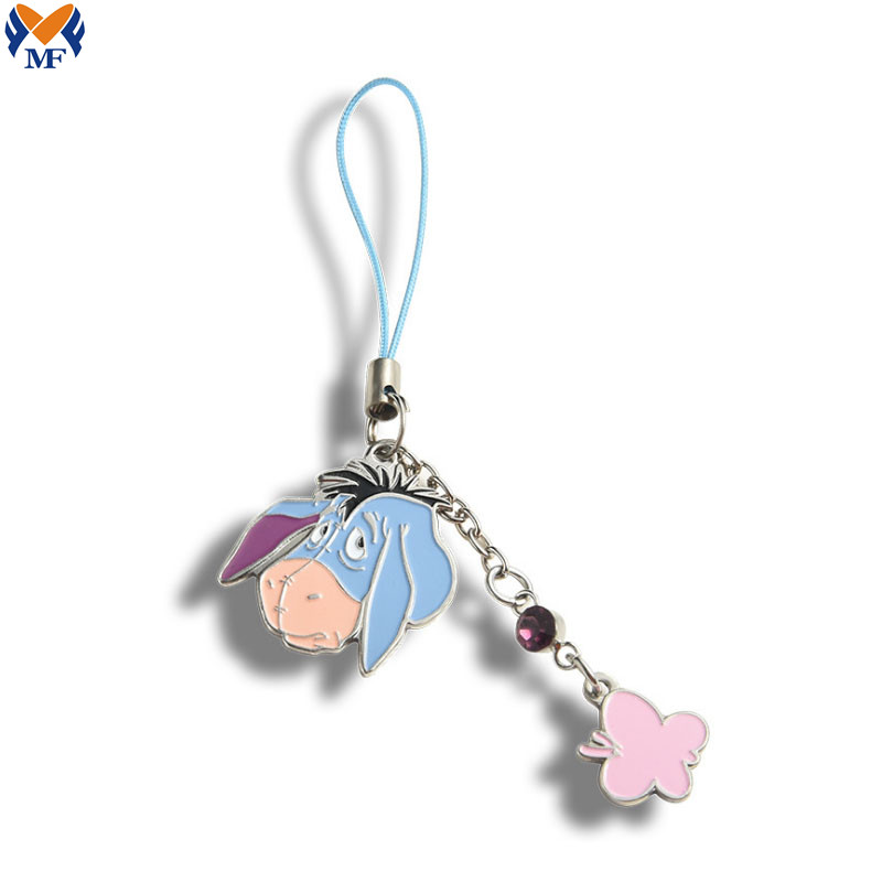 Enamel Pig Keychain