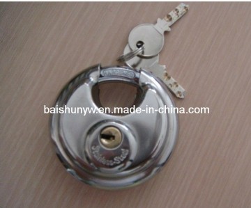 Stainless Steel Discus Padlock (J0110)