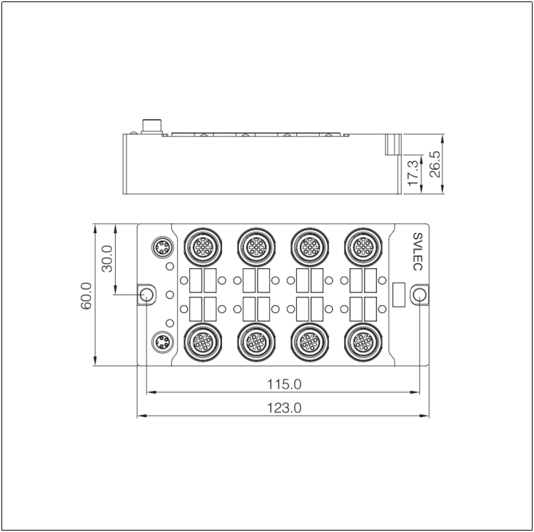 Ethernet 8 Port Switches Size