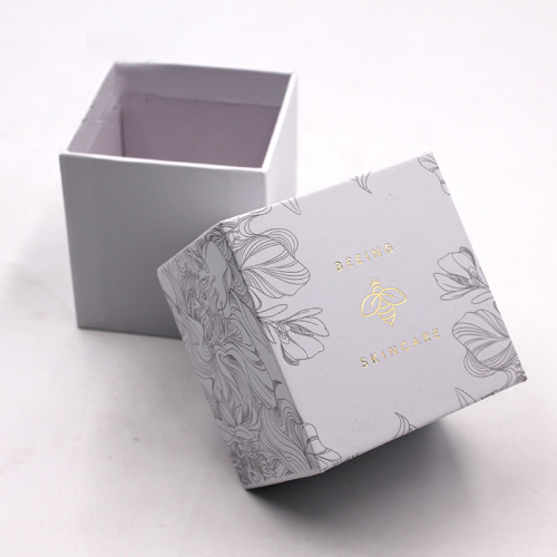 Caja de velas de regalo de cuadratura de lujo rígido con logotipo