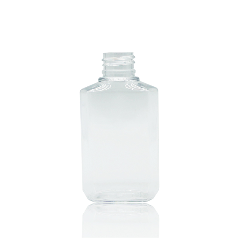 2 унции 60 мл пластиковая прозрачная овальная бутылка из ПЭТ