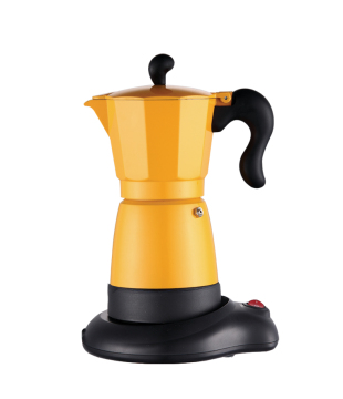 electric moca aluminum coffee maker 6cups