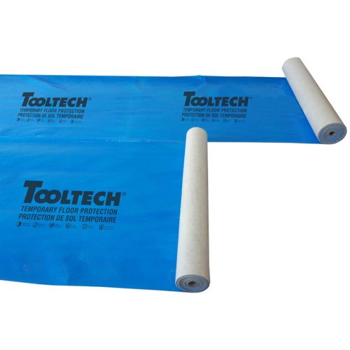 Polaire de protection de rouleau de protection de plancher temporaire collant