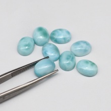 Top Quality Smooth Oval shape Larimar Cabochons