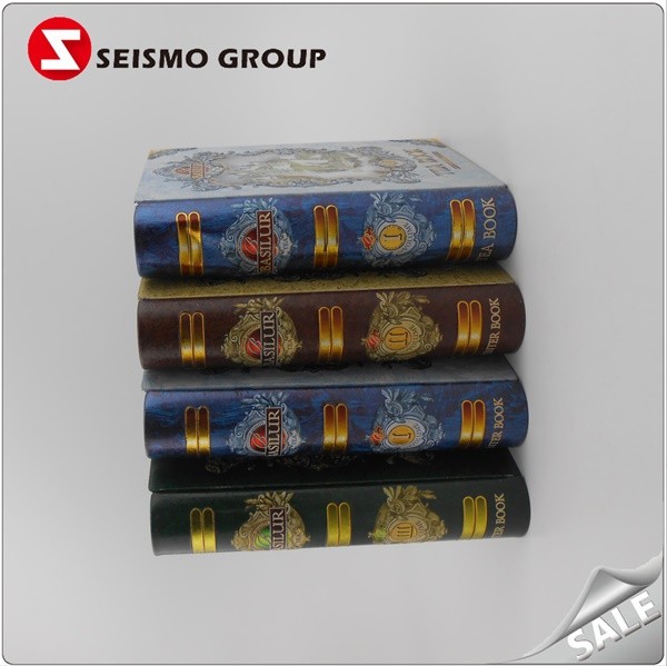 custom tin boxes Wholesale Manufacturer Book Shaped Custom Printed Tin Box For Biscuit Packaging