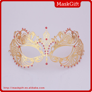 Popular lady metal party masks for party decoration MA001-PKGD