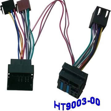 Sell car ISO wire harness(Car stereo wire harness,car Audio wire harness,Car video harness)