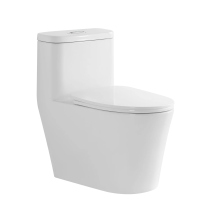 Integrated Molding Single Hole Flushing Waterfall Siphon 360 Degree Scour Toilet