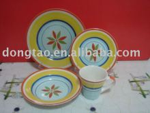 handprinted 16pcs dinner set