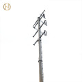 FUTAO 10-69KV 10-20M GALVANISERAD ELEKTRISK POLE UTILITION POLE ADAPT TILL OCH