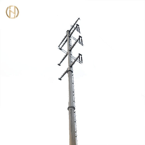 Futao 10-69kV 10-20 ม. Galvanized Pole Electric Pole Utility Pole ปรับให้เข้ากับสภาพแวดล้อมที่หลากหลาย