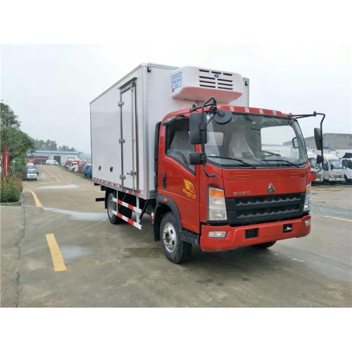 Sinotruk HOWO 129HP 4.2 meter truk berpendingin baris tunggal