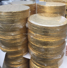 Round and Square Gold Foil Corrugated Cake Boards