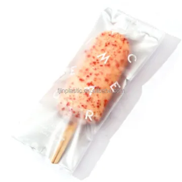 Custom Logo Print Plastic Mylar Back Seal Ice Cream Popsicle Packaging Bags