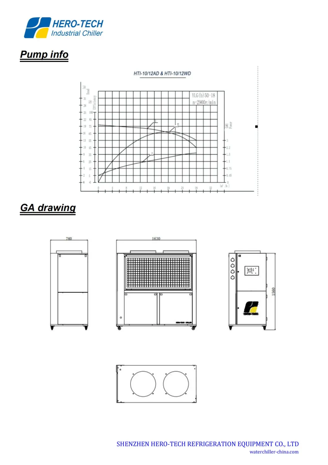 12HP 12tr Air Cooling Water Chiller for Injection Molding Machine