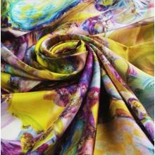 2015 Hot vente tissu en mousseline de soie imprimé floral