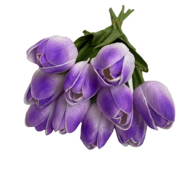 JH Factory China Supplier Wholesale Artificial Tulips PU Tulip Flower Bouquet