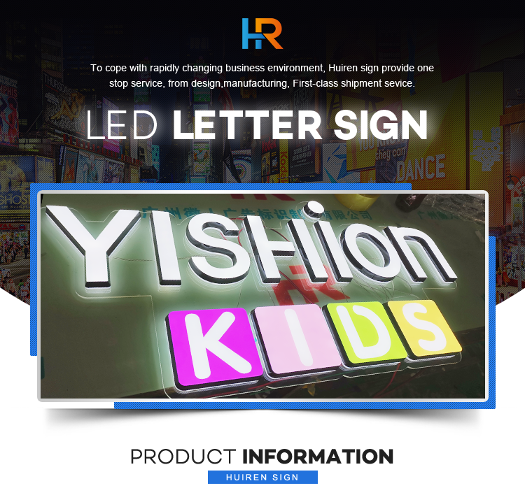 3D Brand Logo Custom Led Lighting Electronic Signage Full Acrylic Light Up Sign Letter Led Logo Sign