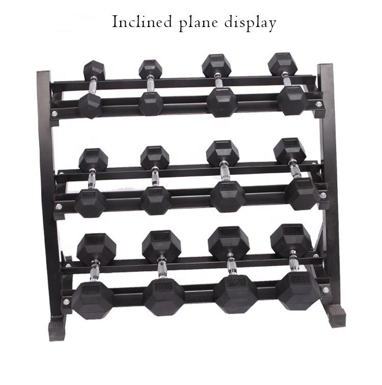 Solid stable household commercial dumbbell rack