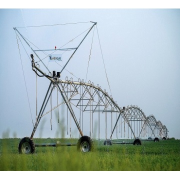 Société d&#39;équipement d&#39;irrigation en acier galvanisé sur roues