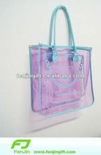 Pvc handle bag for shopping
