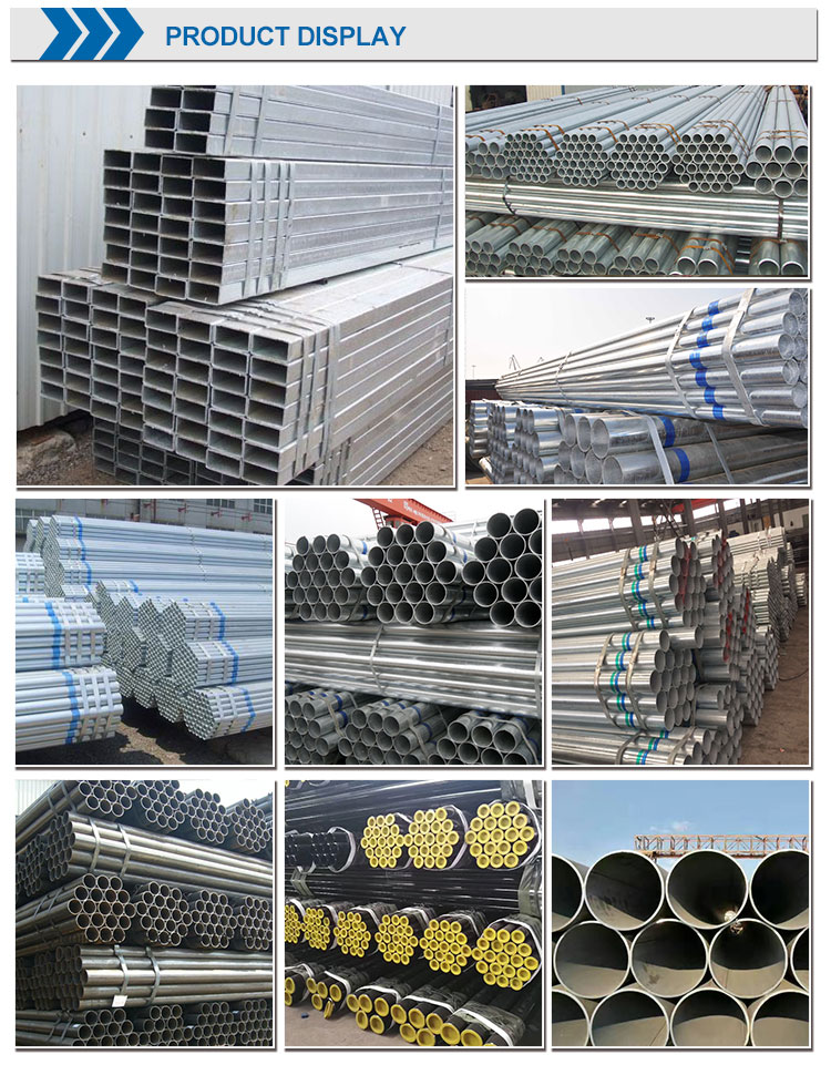 Hot Dipped Galvanized Steel Pipe Zinc coated Galvanized Round Steel Pipe For Building Material