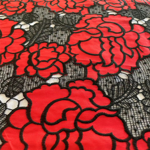 Fancy Laser Embroidery Fabric for Ladies Garment