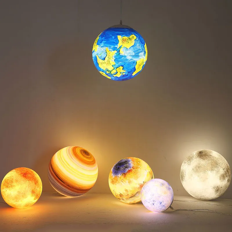 Galaxy Pendant Light with LED Atmosphere for Planetary Ambiance
