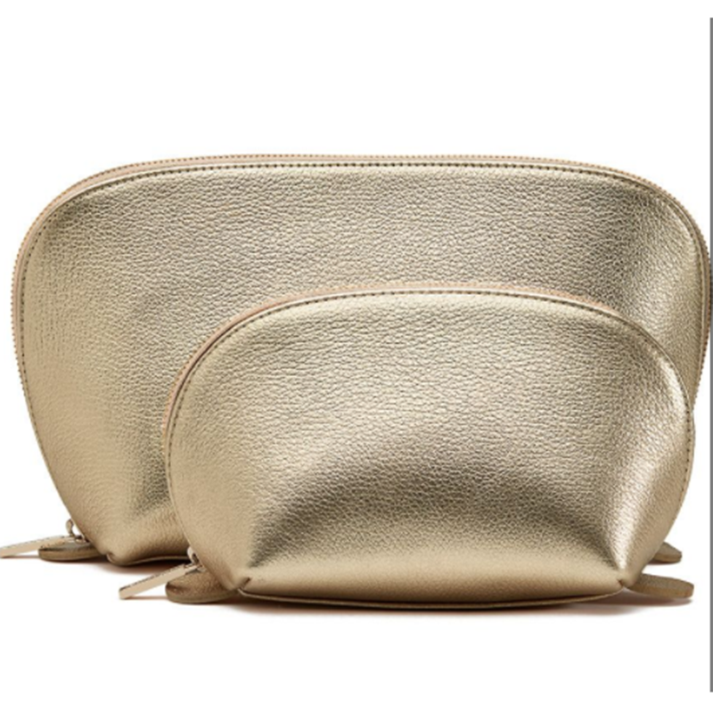 Croc Textured Pouch Vegan Leather Purse