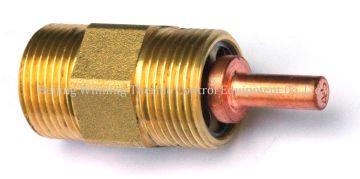 Solar brass freeze protection valve