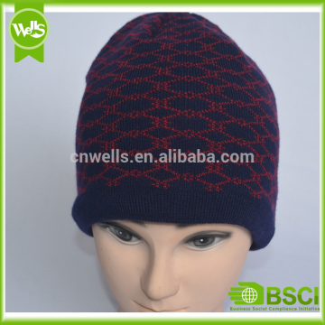 Warm jacquard knitting beanie