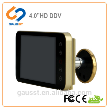 4.0Inch LCD Hot selling brass peephole Video door peephole camera , digital door viewer