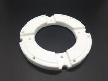 Alumina ceramic base and ceramic ring for semiconductor