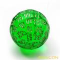 Bescon Translucent Green Polyhedral Dice 100 Sides, D100 dice, 100 Sided Cube, Transparent D100 Game Dice