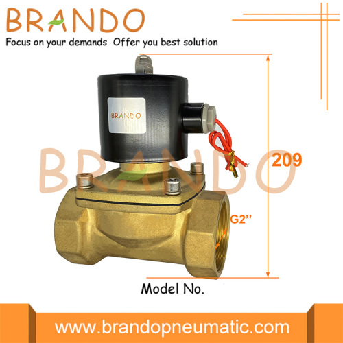 2W500-50 2W Σειρά 2 &quot;Inch Brass Solenoid Valve