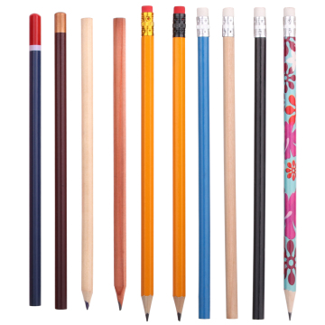 Customized Wooden HB Pencils with Eraser - Yellow Pencils for Students