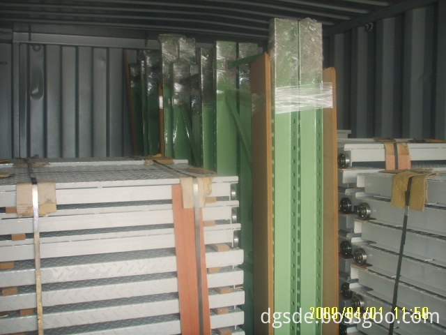 Mold Storage Racks Loaded in Container