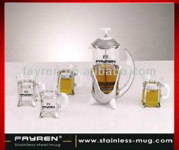 Glass coffee maker set
