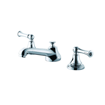 Deck Mount Solid Brass Bathroom Sink Faucet