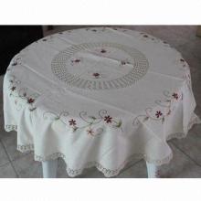 Embroidered Thick Cotton Tablecloth
