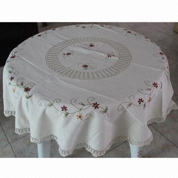 Embroidered Thick Cotton Tablecloth