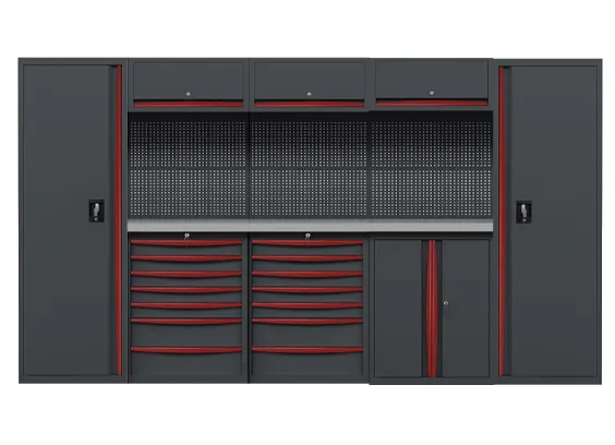 Free Combination Heavy Duty Garage Storage Workshop Tool Cabinet Workbench