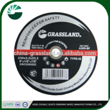 EN12413 standard depressed centre cutting disc for inox